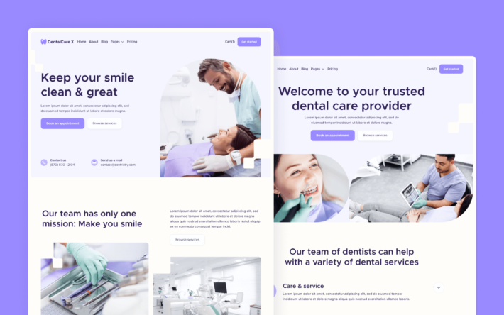 dental clinic website design